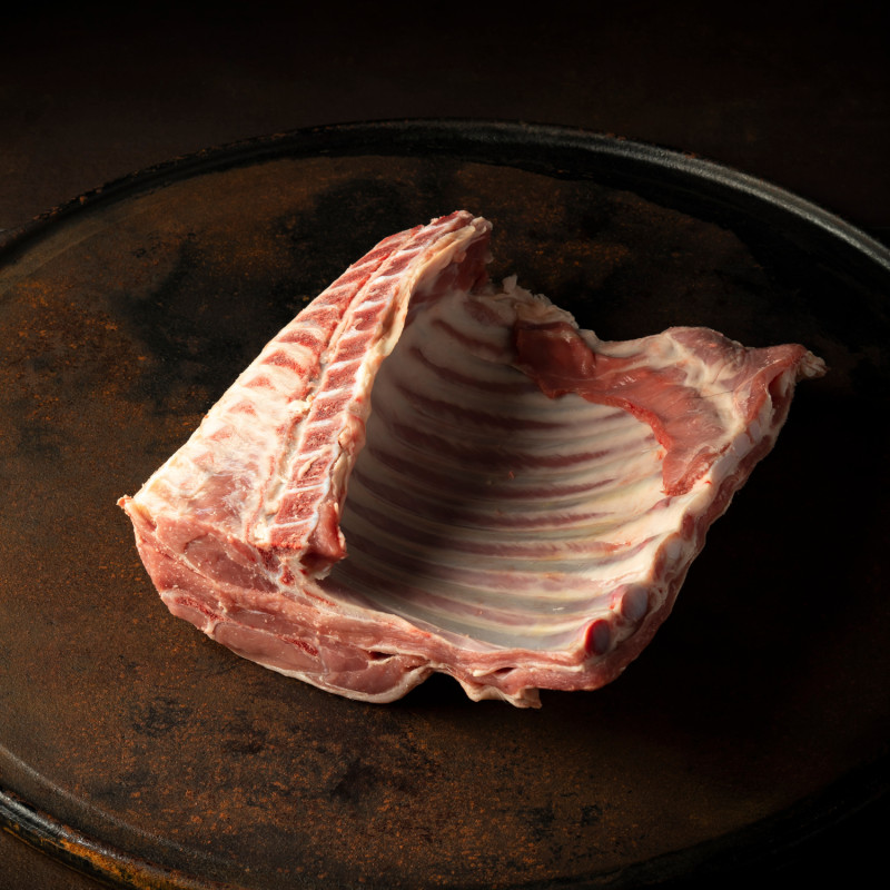 Demi carré 10 côtes d'agneau de Lait BIO (500g)